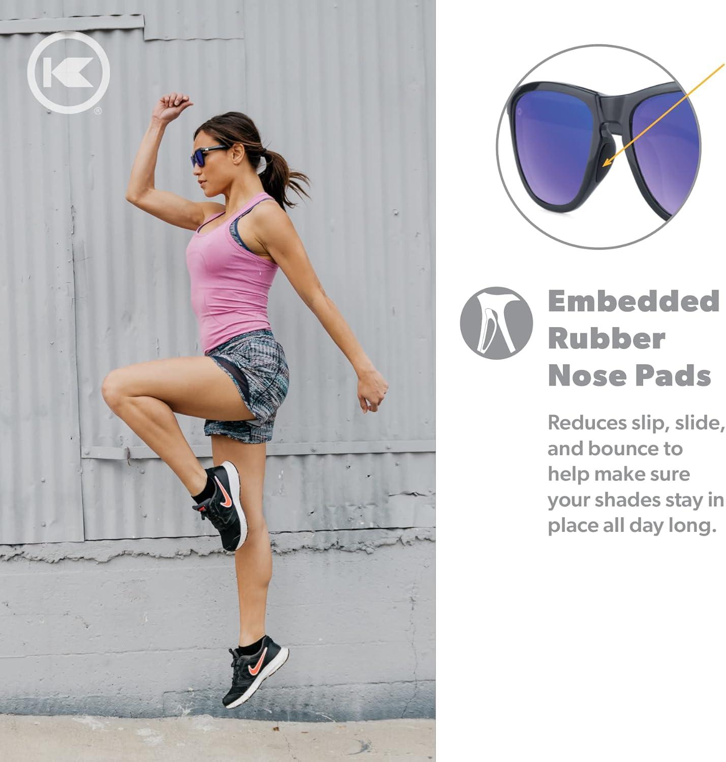 imageKnockaround Premiums and Sport Polarized Sunglasses for Men ampamp Women  Impact Resistant Lenses ampamp Full UV400 ProtectionJelly Black  Moonshine