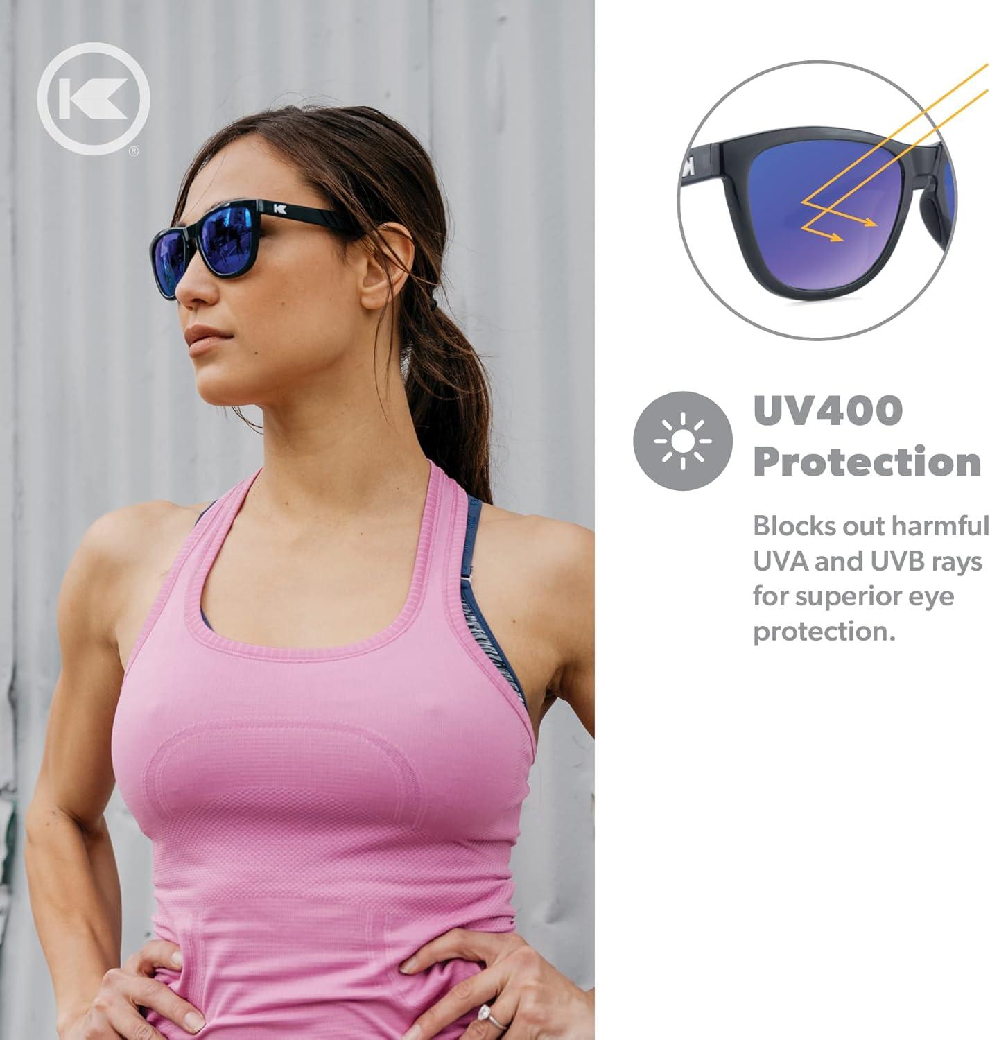imageKnockaround Premiums and Sport Polarized Sunglasses for Men ampamp Women  Impact Resistant Lenses ampamp Full UV400 ProtectionJelly Black  Moonshine