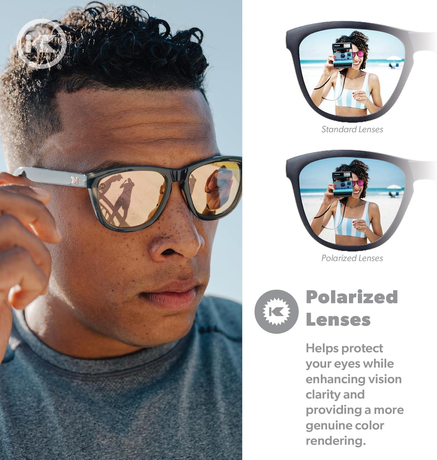 imageKnockaround Premiums and Sport Polarized Sunglasses for Men ampamp Women Impact Resistant Lenses ampamp Full UV400 ProtectionJelly Grey Peach