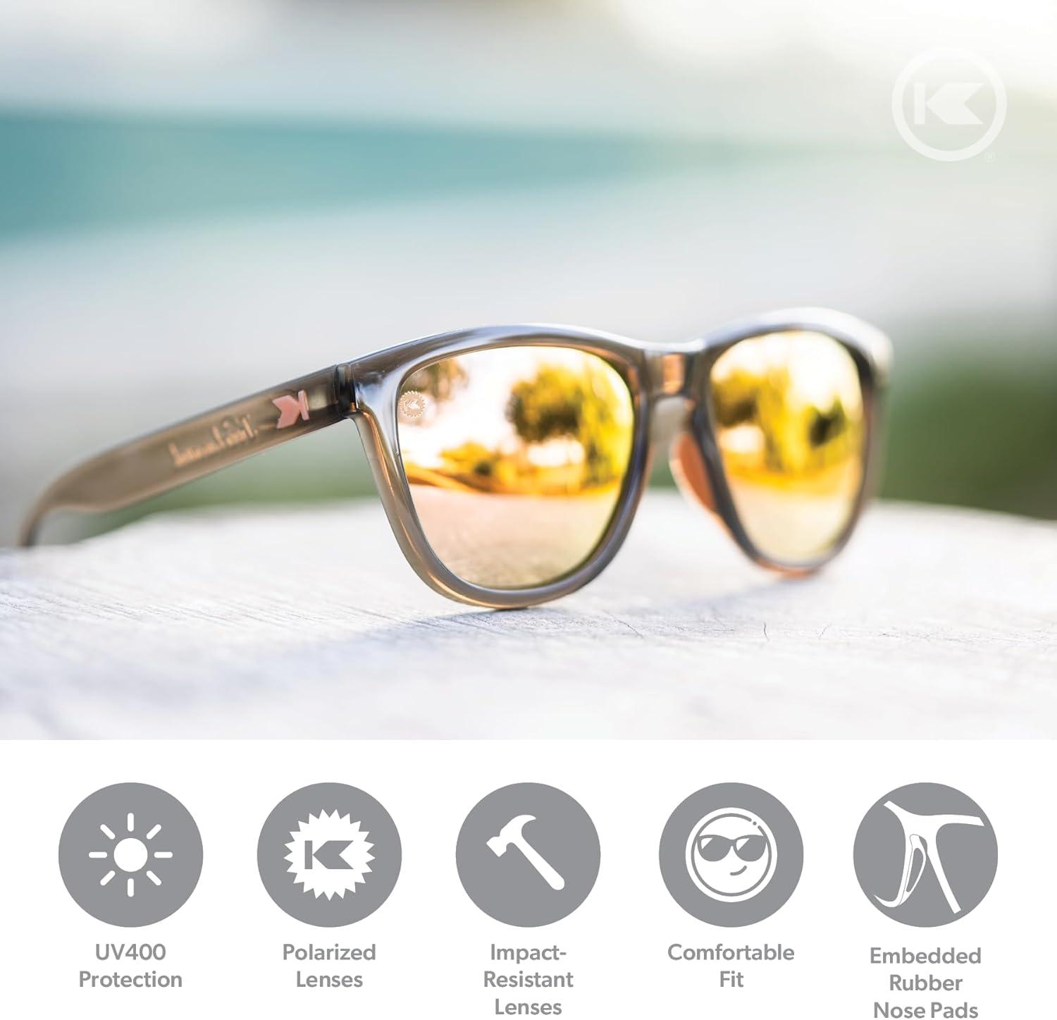 imageKnockaround Premiums and Sport Polarized Sunglasses for Men ampamp Women Impact Resistant Lenses ampamp Full UV400 ProtectionJelly Grey Peach