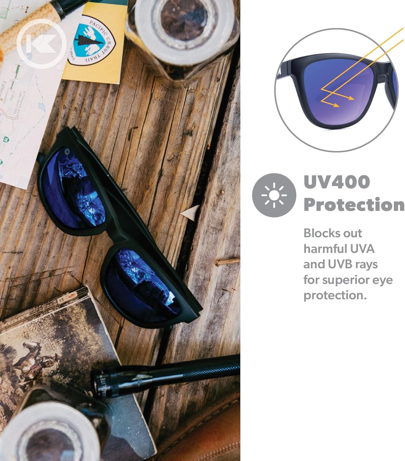 imageKnockaround Premiums and Sport Polarized Sunglasses for Men ampamp Women Impact Resistant Lenses ampamp Full UV400 ProtectionMatte Black Moonshine