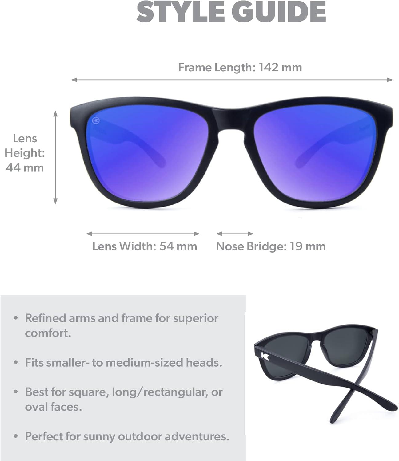 imageKnockaround Premiums and Sport Polarized Sunglasses for Men ampamp Women Impact Resistant Lenses ampamp Full UV400 ProtectionMatte Black Moonshine