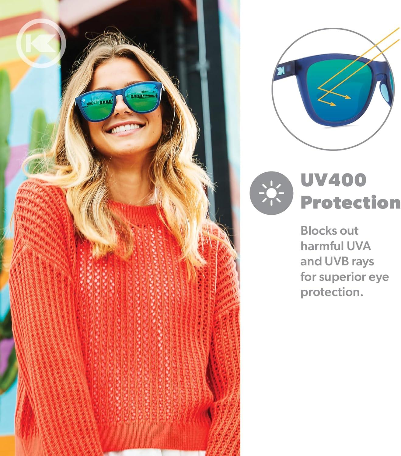 imageKnockaround Premiums and Sport Polarized Sunglasses for Men ampamp Women Impact Resistant Lenses ampamp Full UV400 ProtectionRubberized Navy Mint