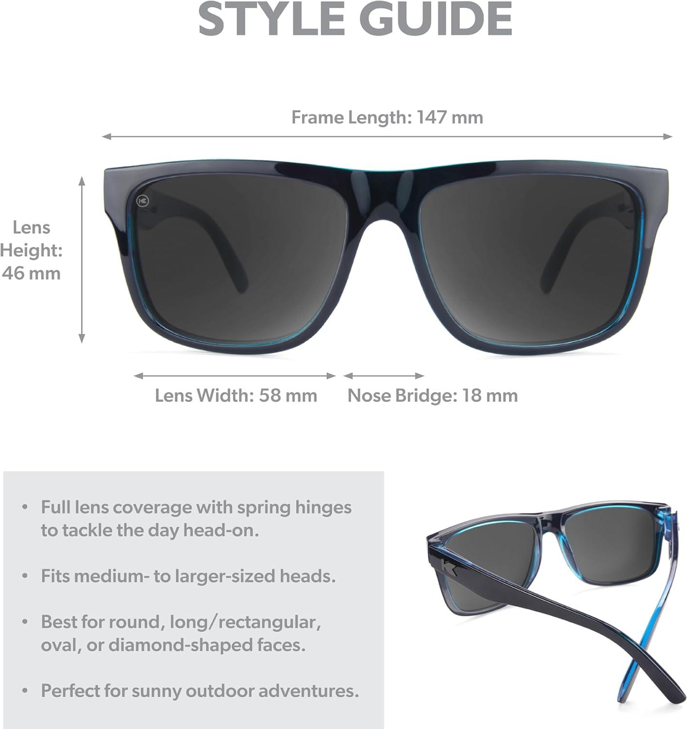 imageKnockaround Torrey Pines and Sport Polarized Sunglasses for Men ampamp Women  Impact Resistant Lenses ampamp Full UV400 ProtectionBlack Ocean