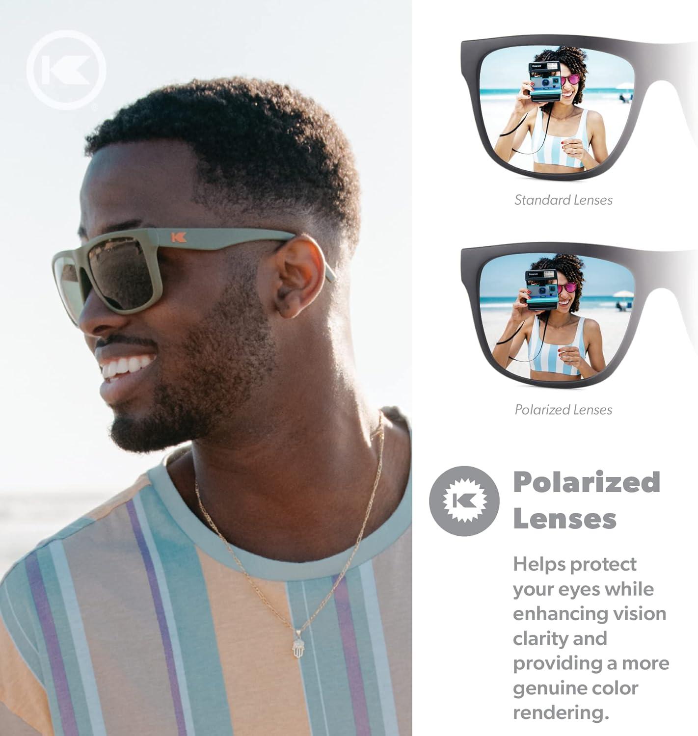 imageKnockaround Torrey Pines and Sport Polarized Sunglasses for Men ampamp Women  Impact Resistant Lenses ampamp Full UV400 ProtectionHawk Eye