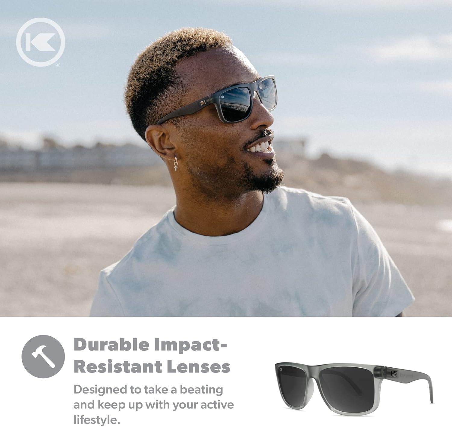 imageKnockaround Torrey Pines and Sport Polarized Sunglasses for Men ampamp Women  Impact Resistant Lenses ampamp Full UV400 ProtectionShadow Catcher