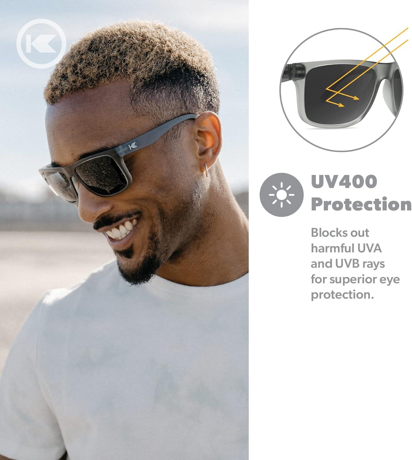 imageKnockaround Torrey Pines and Sport Polarized Sunglasses for Men ampamp Women  Impact Resistant Lenses ampamp Full UV400 ProtectionShadow Catcher