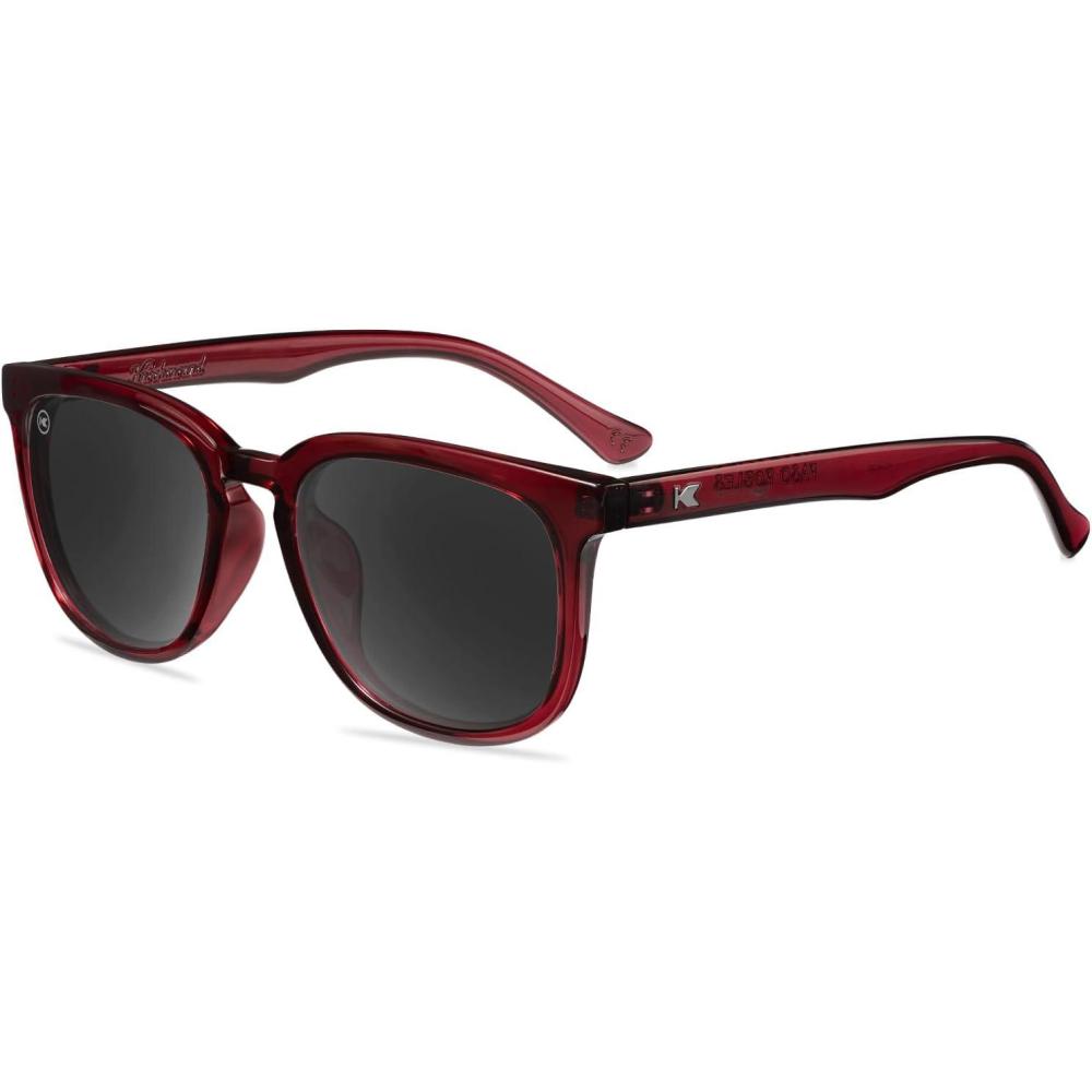 imageKnockaround Paso Robles Polarized Sunglasses for Women ampamp Men Impact Resistant Lenses ampamp Full UV400 ProtectionBlack Cherry