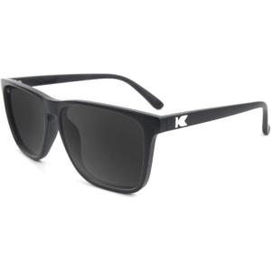 Knockaround Fast Lanes and Sport Polarized Sunglasses for Men & Women – Impact Resistant Lenses & Full UV400 Protection(Matte Black / Smoke)