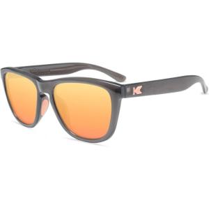 Knockaround Premiums and Sport Polarized Sunglasses for Men & Women – Impact Resistant Lenses & Full UV400 Protection(Jelly Grey / Peach)