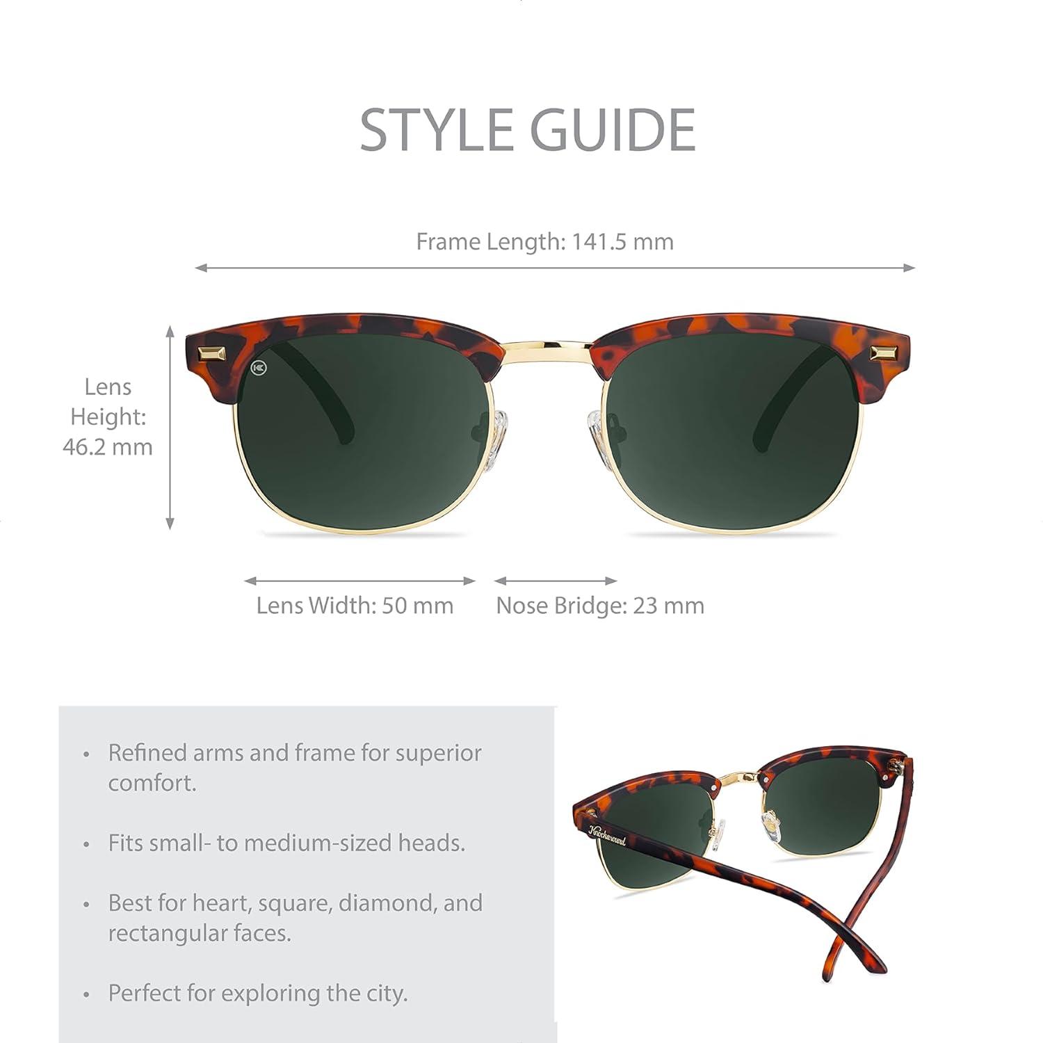 imageKnockaround Brooklines Polarized Sunglasses for Men ampamp Women Impact Resistant Lenses ampamp Full UV400 ProtectionMatte Tortoise Shell Gold