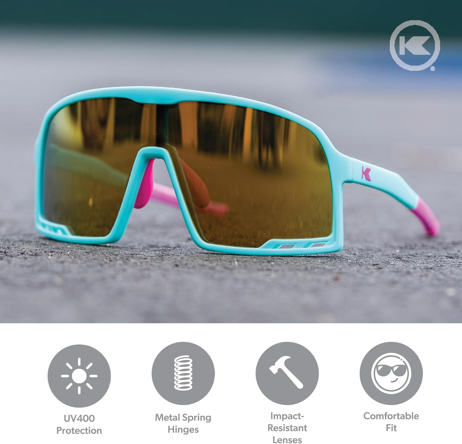 imageKnockaround Campeones Wraparound Sunglasses for Kids Performance Lenses with Full UV400 ProtectionHouse Party