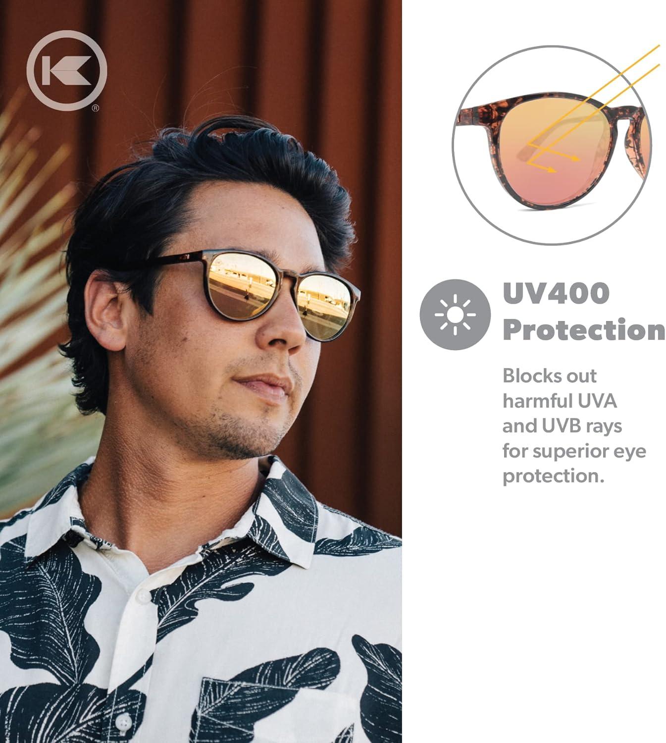 imageKnockaround Mai Tais Polarized Sunglasses for Women ampamp Men Impact Resistant Lenses ampamp Full UV400 ProtectionPink Ink