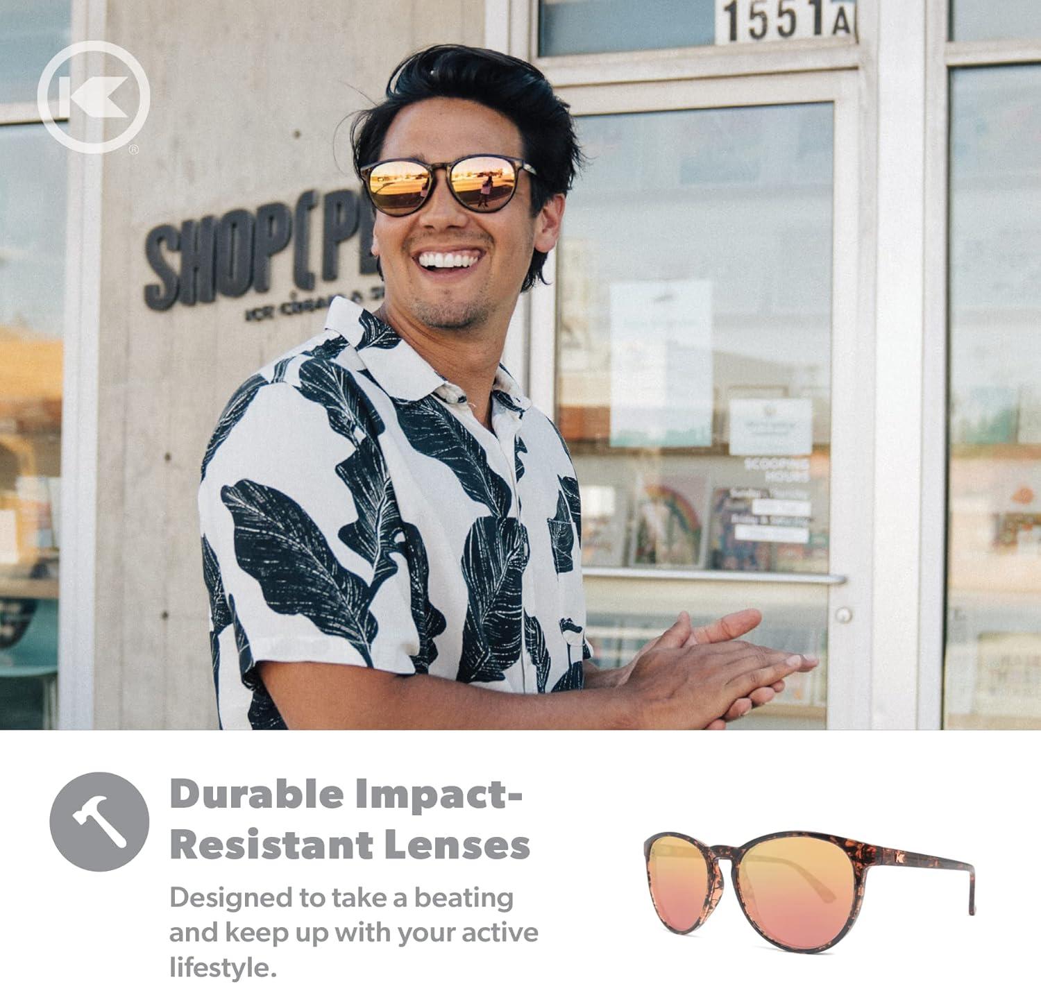 imageKnockaround Mai Tais Polarized Sunglasses for Women ampamp Men Impact Resistant Lenses ampamp Full UV400 ProtectionPink Ink