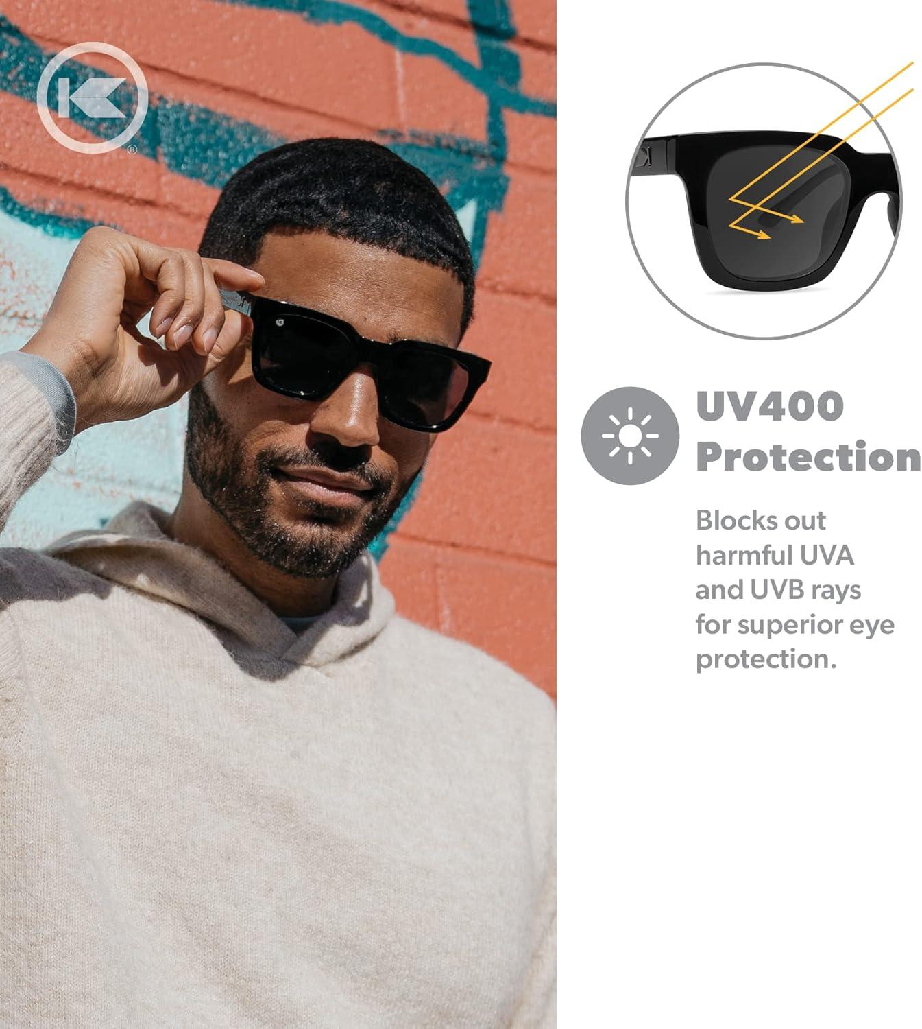 imageKnockaround Songbirds Polarized Sunglasses for Women ampamp Men Impact Resistant Lenses ampamp Full UV400 ProtectionPiano Black