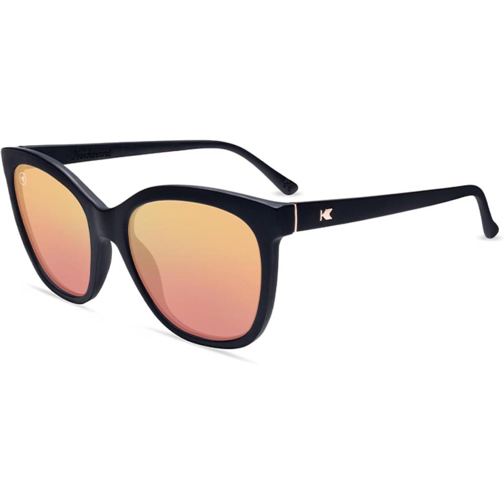 imageKnockaround Deja Views Polarized Sunglasses for Women  Impact Resistant Lenses ampamp Full UV400 ProtectionMatte Black  Rose Gold