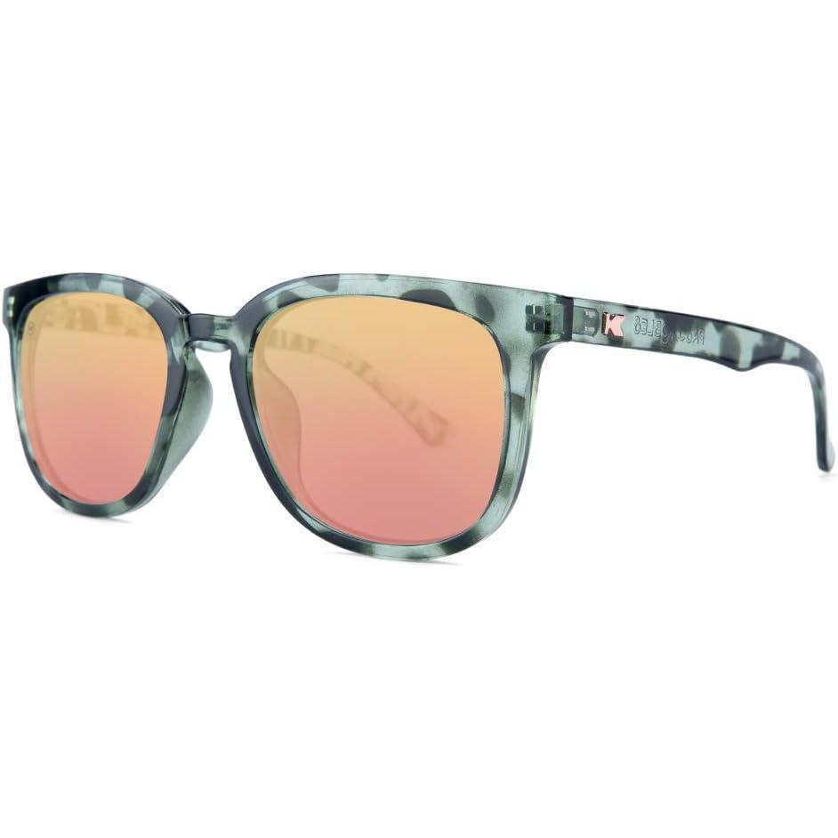imageKnockaround Paso Robles Unisex Sunglasses With UV400 Protection Grey Tortoise Shell FramesRose Gold Reflective Lenses