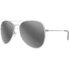 imageKnockaround Mile Highs Polarized Aviator Sunglasses With Silver Metal FramesSilver Reflective Lenses