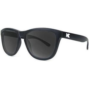 Knockaround Kids Premiums Polarized Sunglasses, Full UV400 Protection (Black/Smoke)