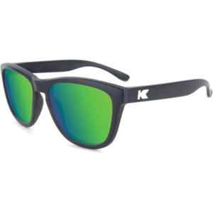 Knockaround Kids Premiums Sunglasses – Polarized Sunglasses for Kids with Full UV400 Protection(Black / Green Moonshine)