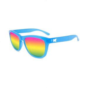 Knockaround Kids Premiums Sunglasses – Polarized Sunglasses for Kids with Full UV400 Protection(Rainbow Blues)