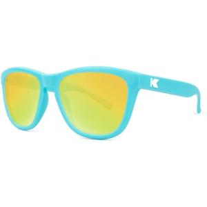Knockaround Kids Premiums Sunglasses, Full UV400 Protection (Matte Blue/Yellow)