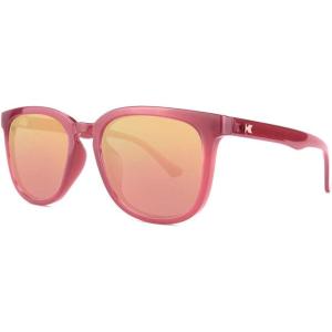 Knockaround Paso Robles Polarized Sunglasses for Women & Men – Impact Resistant Lenses & Full UV400 Protection, Glossy Red Frames/Rose Gold Lenses