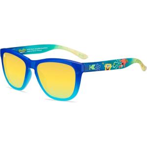Knockaround SpongeBob SquarePants Kids Premiums Polarized Sunglasses Kids – Impact Resistant Lenses & Full UV400 Protection(SpongeBob Kids)
