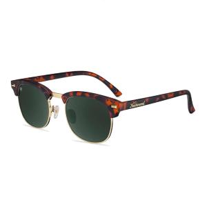 Knockaround Brooklines Polarized Sunglasses for Men & Women – Retro Sunglasses – UV400 Protection(Matte Tortoise Shell & Gold)