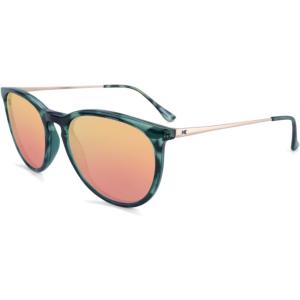 Knockaround Mary Janes Polarized Sunglasses for Women & Men – Round Sunglasses – UV400 Protection(Slate Tortoise Shell / Rose Gold)