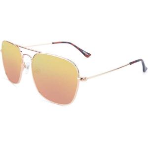Knockaround Mount Evans Polarized Aviator Sunglasses for Men & Women – UV400 Protection(Rose Gold/Copper)