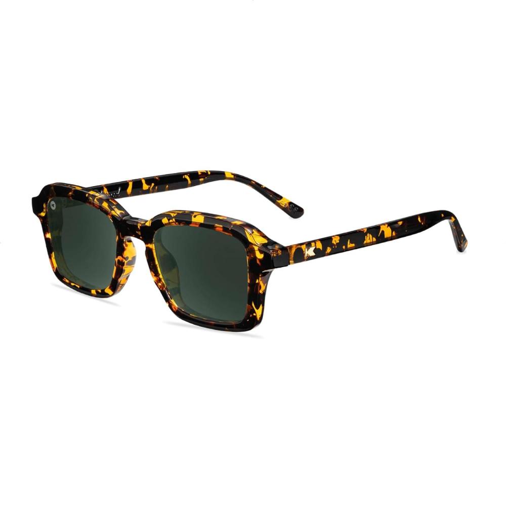image:imageKnockaround Panoramas Polarized Sunglasses for Men amp Women  Retro Sunglasses  UV400 ProtectionAu Revoir Tortoise  Aviator Green