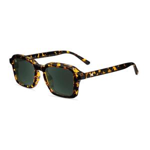 Knockaround Panoramas Polarized Sunglasses for Men & Women – Retro Sunglasses – UV400 Protection(Au Revoir Tortoise / Aviator Green)