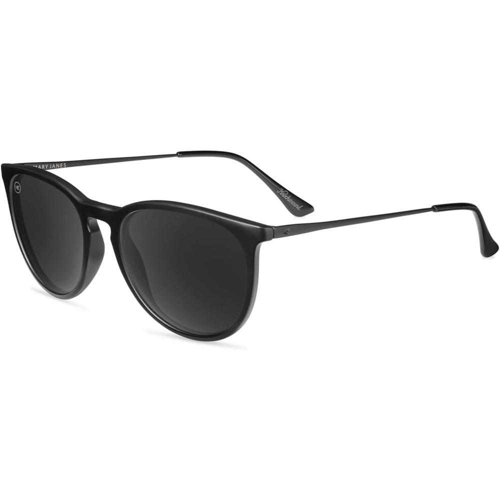 image:imageKnockaround Mary Janes Polarized Sunglasses for Women amp Men  Round Sunglasses  UV400 ProtectionBlack on Black  Smoke
