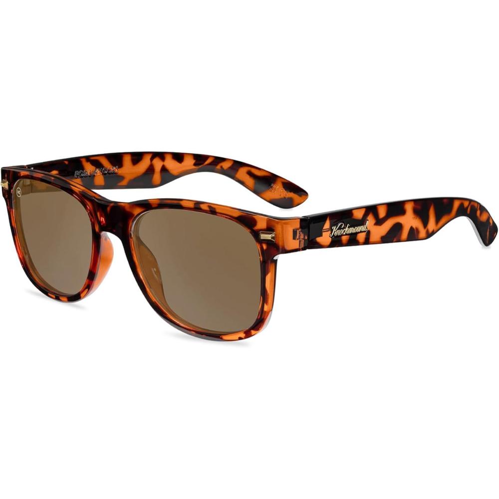 image:imageKnockaround Fort Knocks Polarized Sunglasses for Men amp Women  UV400 ProtectionTortoise Shell  Amber