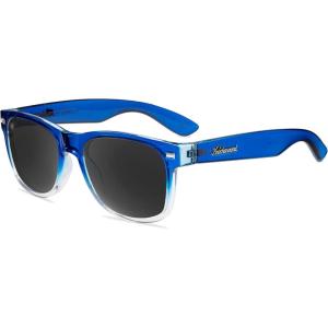 Knockaround Fort Knocks Polarized Sunglasses for Men & Women – UV400 Protection(Blue Obsidian / Smoke)