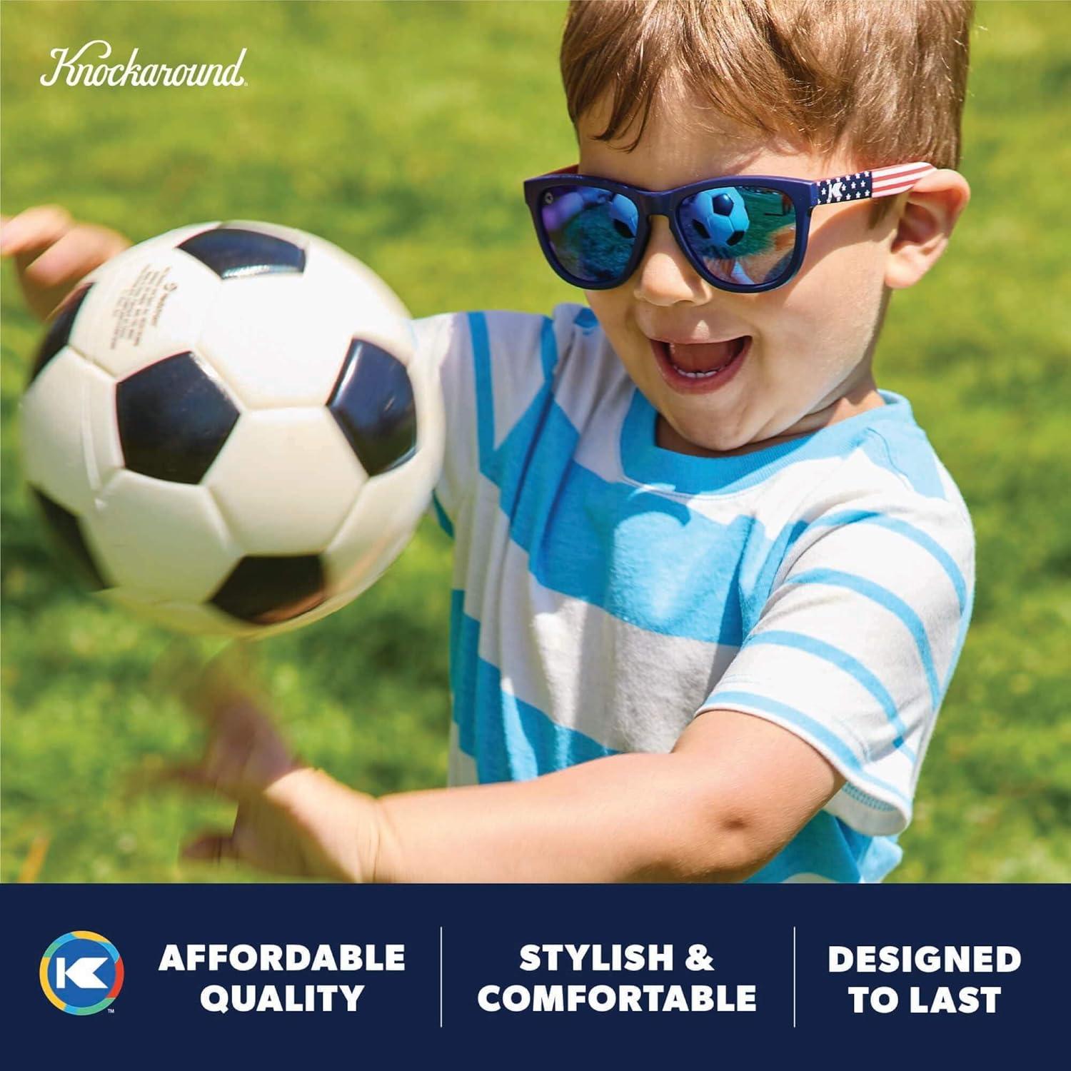 image:imageKnockaround Kids Premiums Polarized Sunglasses for Kids UV400 ProtectionStar Spangled Moonshine
