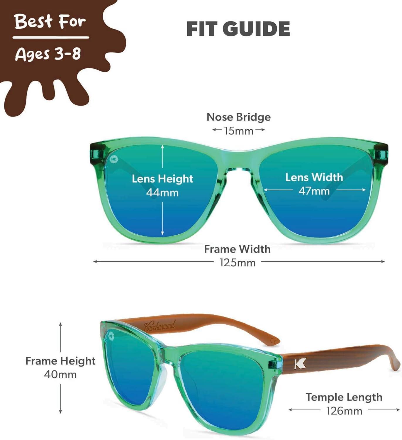 image:imageKnockaround Kids Premiums Polarized Sunglasses for Kids UV400 ProtectionWoodland Caribbean Moonshine