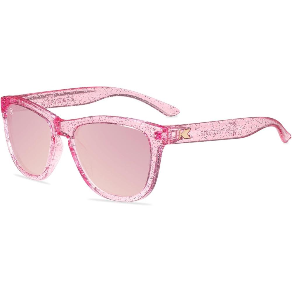 image:imageKnockaround Kids Premiums Polarized Sunglasses for Kids  UV400 ProtectionPink Sparkle  Pink