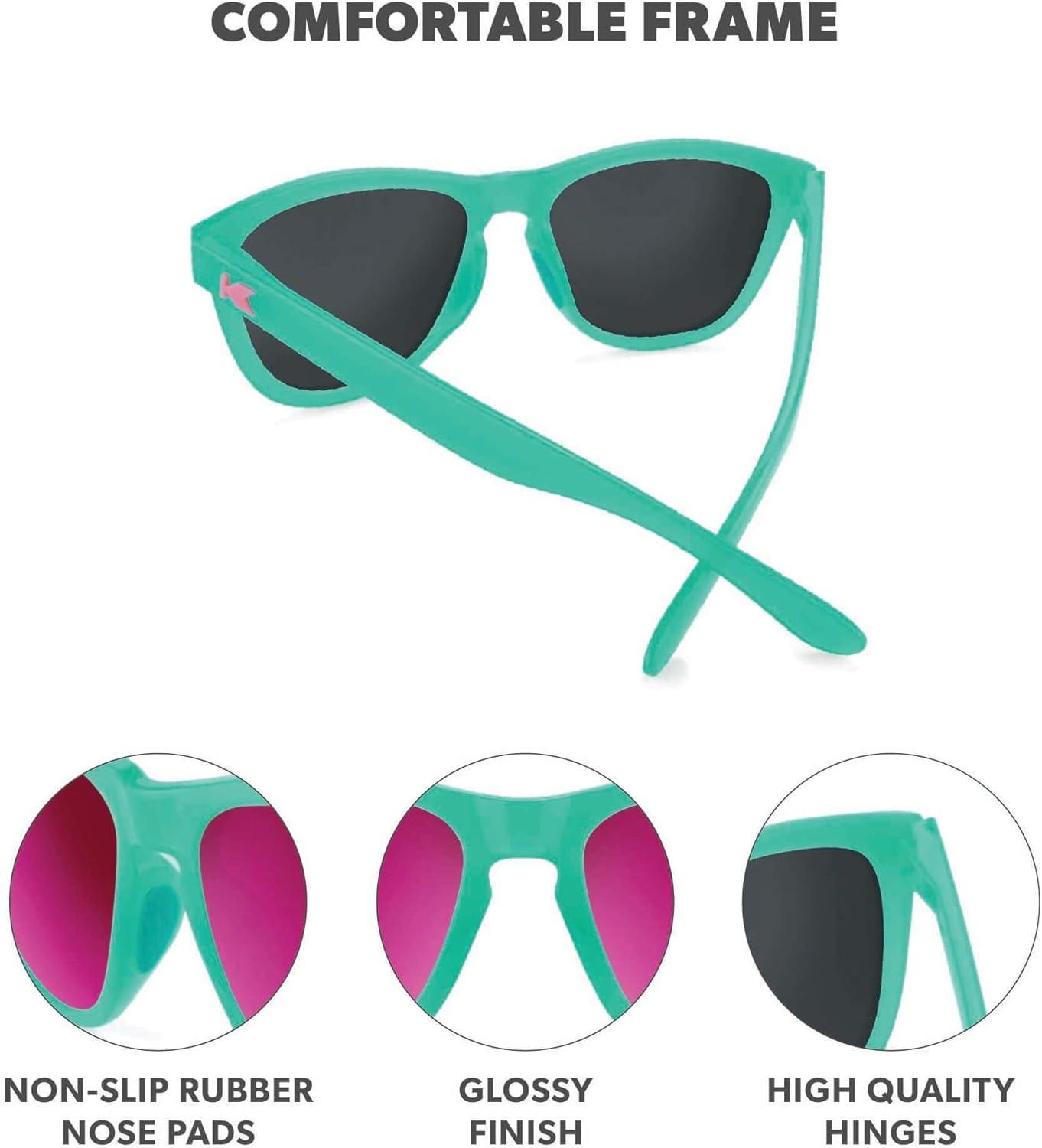 image:imageKnockaround Premiums Polarized Sunglasses for Men amp Women UV400 ProtectionAquamarine Fuschia