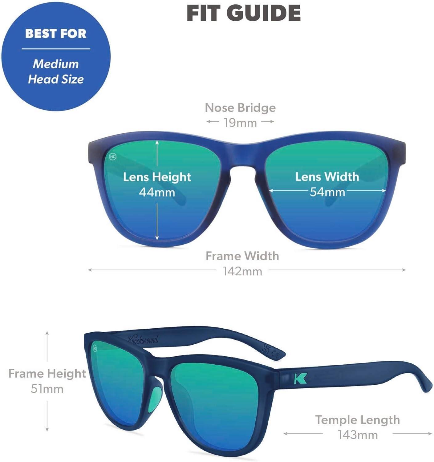 image:imageKnockaround Premiums Polarized Sunglasses for Men amp Women UV400 ProtectionRubberized Navy Mint