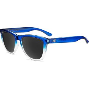 Knockaround Premiums Polarized Sunglasses for Men & Women – UV400 Protection(Blue Obsidian / Smoke)