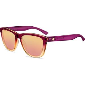 Knockaround Premiums Polarized Sunglasses for Men & Women – UV400 Protection(Hot Take / Rose Gold)