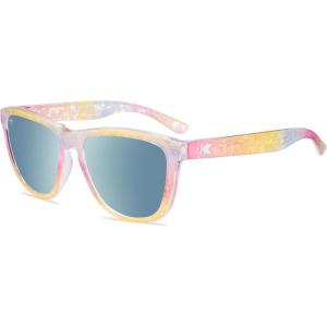 Knockaround Premiums Polarized Sunglasses for Men & Women – UV400 Protection(Rainbow Sno-cone / Sky Blue)