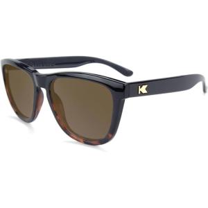 Knockaround Premiums Polarized Sunglasses for Men & Women – UV400 Protection(West End Tortoise / Amber)