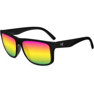 Knockaround Torrey Pines Polarized Sunglasses for Men & Women – UV400 Protection(Black / Rainbow)