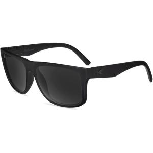 Knockaround Torrey Pines Polarized Sunglasses for Men & Women – UV400 Protection(Black on Black / Smoke)