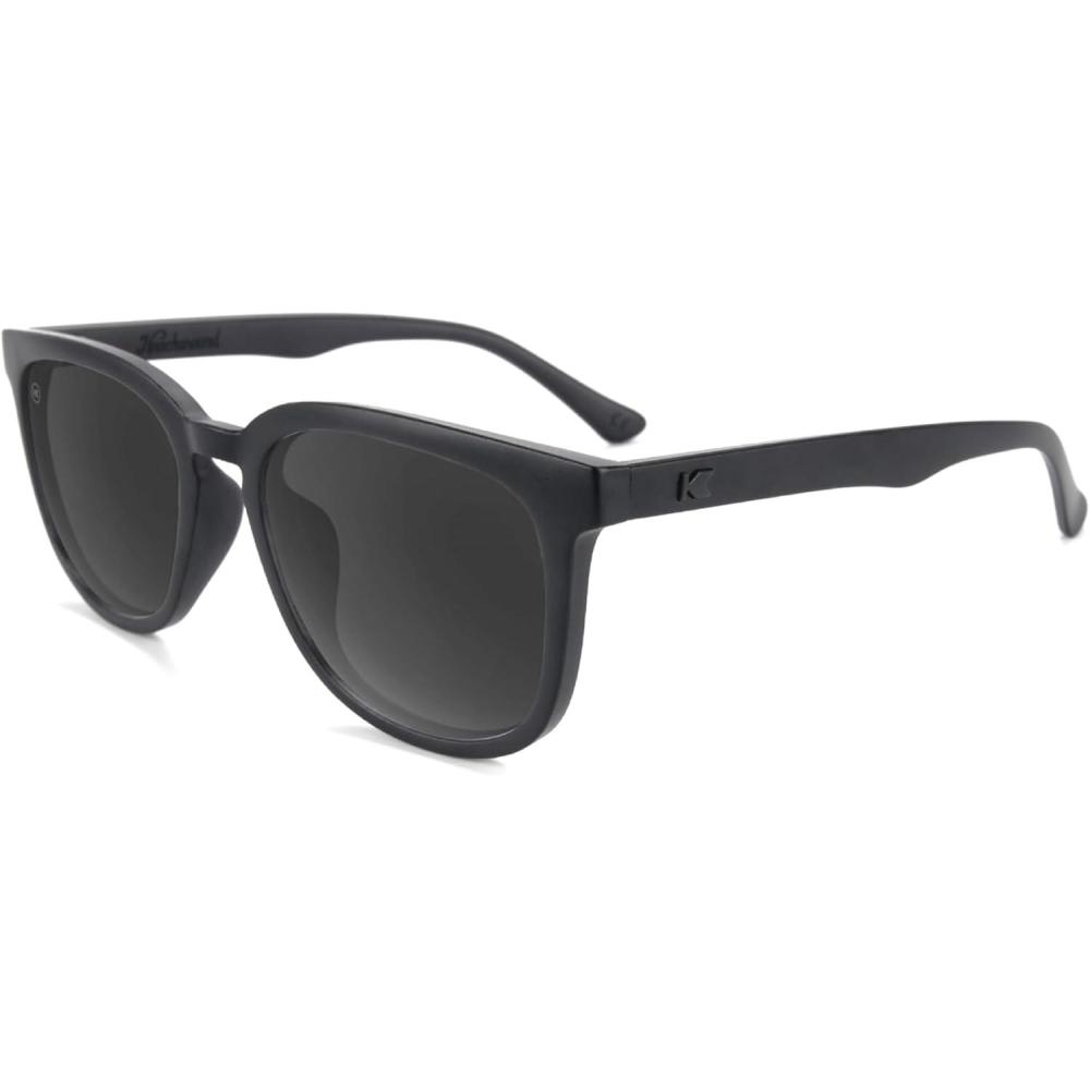 image:imageKnockaround Paso Robles Polarized Sunglasses for Men amp Women  Trendy Sunglasses  UV400 ProtectionBlack on Black  Smoke