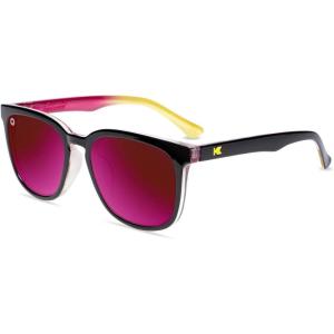 Knockaround Paso Robles Polarized Sunglasses for Men & Women – Trendy Sunglasses – UV400 Protection(Midnight Snack / Fuchsia)